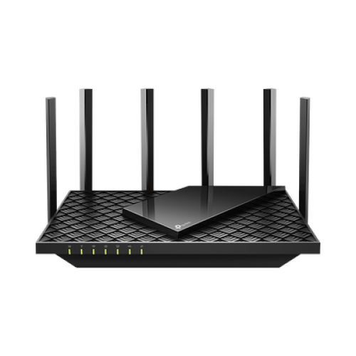 Router WiFi 6 Doble Banda / AX5400 MU-MIMO 4X4 y OFDMA / 1 puerto WAN 10/100/1000 Mbps / 4 puertos LAN 10/100/1000 Mbps / 1 puerto USB 3.0 /  6 potentes antenas / Administración App (Tether) o Página web / Protección HomeShield
