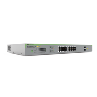 Switch PoE+ Gigabit WebSmart de 16 puertos 10/100/1000 Mbps (2 x Combo) + 2 puertos gigabit SFP (Combo), 185 W