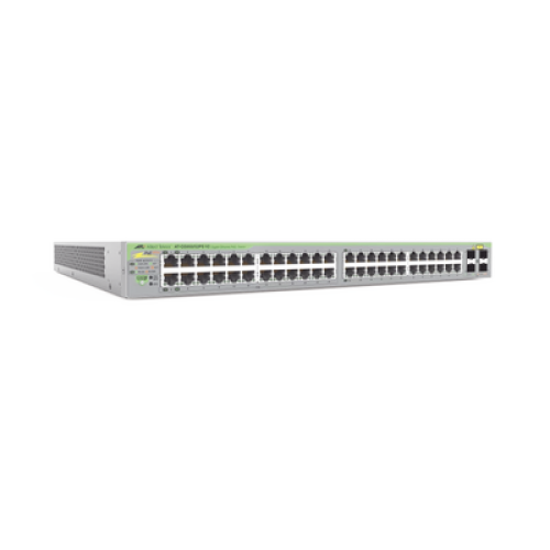 Gigabit webSmart switch, 48 Puertos Totales, 24c/PoE+ 10/100/1000T, 4 Puertos SFP Gigabit webSmart switch, 48 Puertos Totales, 24c/PoE+ 10/100/1000T, 4 Puertos SFP