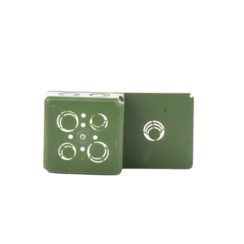  Caja Cuadrada y Tapa para Tubería PVC Conduit de 1