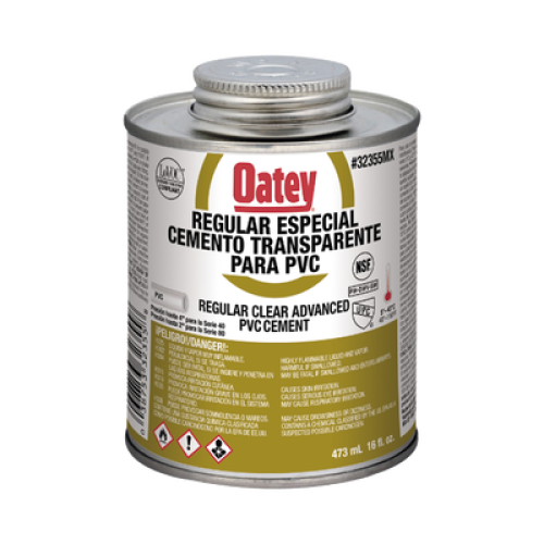 Pegamento / Cemento Claro de 473 ml para Tubo Conduit PVC Pesado.