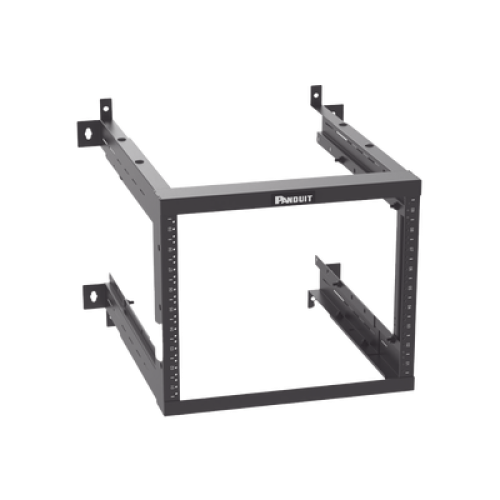 Rack PanZone® de Montaje en Pared, de 19in, Profundidad Ajustable, Rieles Numerados y Roscados #12-24, 9 UR, Color Negro Rack PanZone® de Montaje en Pared, de 19in, Profundidad Ajustable, Rieles Numerados y Roscados #12-24, 9 UR, Color Negro