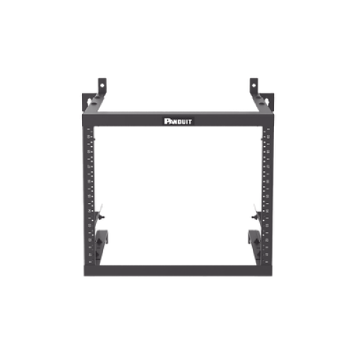 Rack PanZone® de Montaje en Pared, de 19in, Profundidad Ajustable, Rieles Numerados y Roscados #12-24, 9 UR, Color Negro Rack PanZone® de Montaje en Pared, de 19in, Profundidad Ajustable, Rieles Numerados y Roscados #12-24, 9 UR, Color Negro