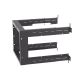 Rack PanZone® de Montaje en Pared, de 19in, Profundidad Ajustable, Rieles Numerados y Roscados #12-24, 9 UR, Color Negro Rack PanZone® de Montaje en Pared, de 19in, Profundidad Ajustable, Rieles Numerados y Roscados #12-24, 9 UR, Color Negro