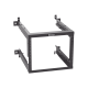 Rack PanZone® de Montaje en Pared, de 19in, Profundidad Ajustable, Rieles Numerados y Roscados #12-24, 9 UR, Color Negro Rack PanZone® de Montaje en Pared, de 19in, Profundidad Ajustable, Rieles Numerados y Roscados #12-24, 9 UR, Color Negro