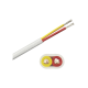 Rollo de cable plano grado marino calibre 14, de 2 conductores (rojo y amarillo) de 100 pies (30.48 m).
