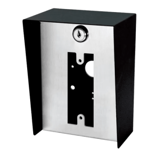 Gabinete para Montaje en Poste ENFORCER / Carcasa de Acero con Pintura en Polvo / Placa Frontal de Acero Inoxidable con Bisagra / IP65 Impermeable / Incluye Herrajes de Montaje y 2 Llaves / Compatible con Dispositivos de Formato Angosto y Ancha Gabinete para Montaje en Poste ENFORCER / Carcasa de Acero con Pintura en Polvo / Placa Frontal de Acero Inoxidable con Bisagra / IP65 Impermeable / Incluye Herrajes de Montaje y 2 Llaves / Compatible con Dispositivos de Formato Angosto y Ancha