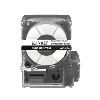 Casete de 100 Etiquetas, Para Placas de Pared, Identificación de 4 Puertos, Color Blanco