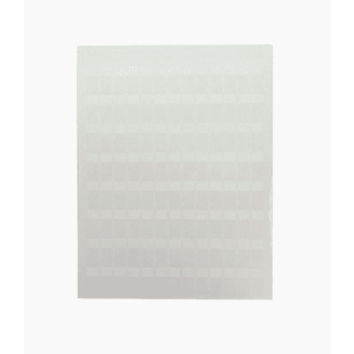 Hojas con 1000 Etiquetas Poliofina para Impresora Láser/Inyección de Tinta, Ancho 96.3 mm (3.79 pulgadas) x Alto 7.6 mm (0.3 pulgadas), Color Blanco