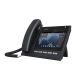 Teléfono IP Ejecutivo Para 6 Líneas SIP con Video Conferencia HD720, Pantalla Multi-Touch, Voz HD y Conferencia de 10 vías con Soporte Para PoE