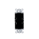Switch un solo polo 15 Amp negro nigth