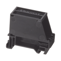 Adaptador de 1 Puerto, Para Conectores Tipo Mini-Com, Montaje en Riel Din Estándar de 35 mm (1.38 pulgadas), Color Negro Adaptador de 1 Puerto, Para Conectores Tipo Mini-Com, Montaje en Riel Din Estándar de 35 mm (1.38 pulgadas), Color Negro