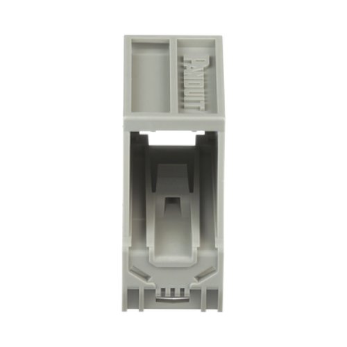 Adaptador de 1 Puerto, Para Conectores Tipo Mini-Com, Montaje en Riel Din Estándar de 35 mm (1.38 pulgadas), Color Gris Internacional