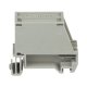 Adaptador de 1 Puerto, Para Conectores Tipo Mini-Com, Montaje en Riel Din Estándar de 35 mm (1.38 pulgadas), Color Gris Internacional