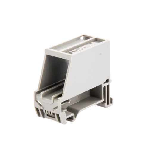Adaptador de 1 Puerto, Para Conectores Tipo Mini-Com, Montaje en Riel Din Estándar de 35 mm (1.38 pulgadas), Color Gris Internacional