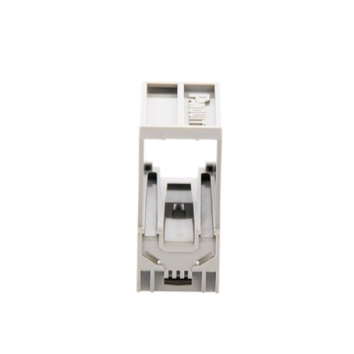 Adaptador de 1 Puerto, Para Conectores Tipo Mini-Com, Montaje en Riel Din Estándar de 35 mm (1.38 pulgadas), Color Gris Internacional
