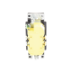 Tomacorriente, receptaculo convencional 120V, 15A, color negro.