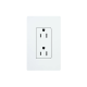 Tomacorriente receptáculo convencional  120V, 15A, color blanco.