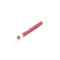 Cable para Baterías, 0.2 m, rojo, Calibre 2 AWG con Terminales de Ojo en Ambos Extremos