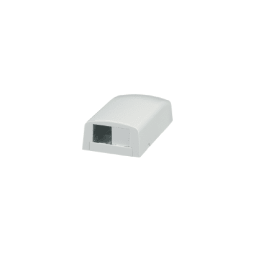 Caja de Montaje en Superficie, Para 2 Módulos Mini-Com, Color Blanco