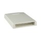 Caja de Montaje en Superficie, con Accesorio para Resguardo de Fibra Óptica, para 6 Módulos Mini-Com, Color Blanco Mate