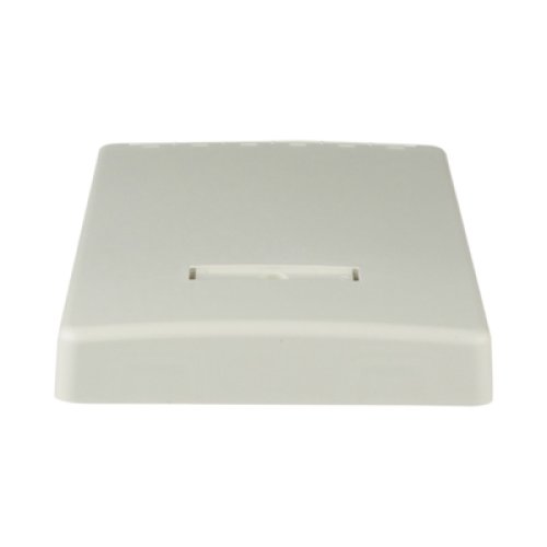 Caja de Montaje en Superficie, con Accesorio para Resguardo de Fibra Óptica, para 6 Módulos Mini-Com, Color Blanco Mate