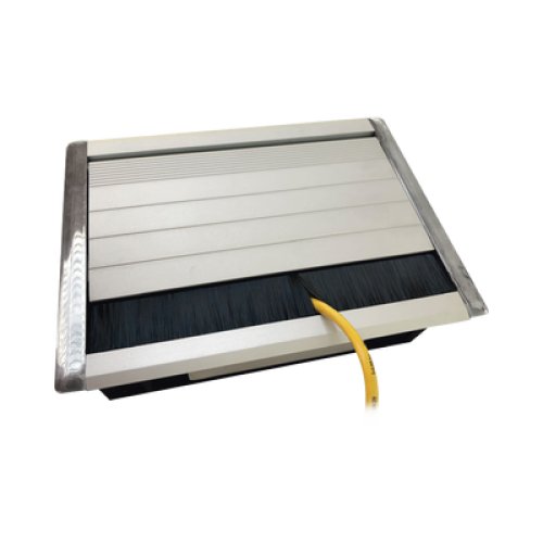 Caja Universal Vacía de 2 Módulos para Instalación en Escritorio (Voz, Datos, Video, Contactos Eléctricos), (No Incluye Accesorios)