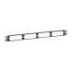Patch Panel de Fibra Óptica, Para 4 Placas Acopladoras FAP o FMP, Color Negro, 1UR