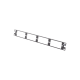 Patch Panel de Fibra Óptica, Para 4 Placas Acopladoras FAP o FMP, Color Negro, 1UR