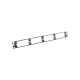 Patch Panel de Fibra Óptica, Para 4 Placas Acopladoras FAP o FMP, Color Negro, 1UR