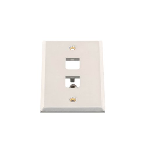 Placa de Pared Vertical, de Acero Inoxidable, Salida Para 2 Puertos Mini-Com