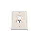 Placa de Pared Vertical, de Acero Inoxidable, Salida Para 2 Puertos Mini-Com