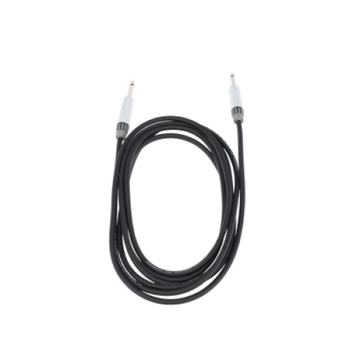 Cable de Audio | Plug 1/4 in a Plug 1/4 in Mono | Carcasa Cromada | Conectores Seetronic | Ideal para Instrumentos | Longitud 3m