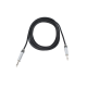 Cable de Audio | Plug 1/4 in a Plug 1/4 in Mono | Carcasa Cromada | Conectores Seetronic | Ideal para Instrumentos | Longitud 3m