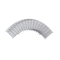 Curva Pre-Fabricada Horizontal de 90° con medidas de 33 mm de Peralte y 300 mm Ancho (33/300 mm) Curva Pre-Fabricada Horizontal de 90° con medidas de 33 mm de Peralte y 300 mm Ancho (33/300 mm)