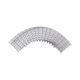 Curva Pre-Fabricada Horizontal de 90° con medidas de 54 mm de Peralte y 200 mm Ancho (54/200 mm)