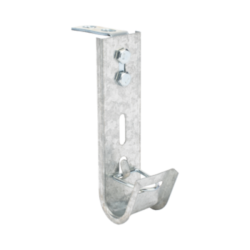 Soporte (Gancho) tipo J-Hook, hasta 7 cables Cat6, ideal para soportar cableado en los espacios de manipulación al aire, Para instalación en interior