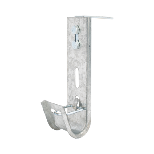 Soporte (Gancho) tipo J-Hook, hasta 7 cables Cat6, ideal para soportar cableado en los espacios de manipulación al aire, Para instalación en interior
