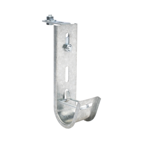 Soporte (Gancho) tipo J-Hook, hasta 10 cables Cat6, ideal para soportar cableado en los espacios de manipulación al aire, Para instalación en interior