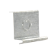 Placa salida a tubo automática con chequeador 1/2 y 3/4 de 66 mm, con acabado Electro Zinc