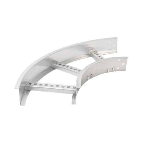 Curva Horizontal de Aluminio de 90° Perfil Z / Peralte 3 1/4