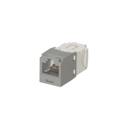 Conector Jack RJ45 Estilo TG, Mini-Com, Categoría 6, de 8 Posiciones y 8 Cables, Color Gris Conector Jack RJ45 Estilo TG, Mini-Com, Categoría 6, de 8 Posiciones y 8 Cables, Color Gris