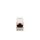 Conector Jack RJ45 Estilo TG, Mini-Com, Categoría 6, de 8 Posiciones y 8 Cables, Color Blanco Mate