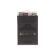 Conector Jack RJ45 Estilo TP, Mini-Com, Categoría 6, de 8 Posiciones y 8 Cables, Color Negro Conector Jack RJ45 Estilo TP, Mini-Com, Categoría 6, de 8 Posiciones y 8 Cables, Color Negro