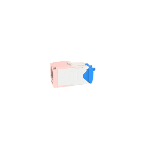 Conector Jack RJ45 Estilo TG, Mini-Com, Categoría 6A, de 8 Posiciones y 8 Cables, Color Rosa