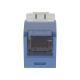 Conector Jack RJ45 Estilo TG con Ventana, Mini-Com, Categoría 6, de 8 Posiciones y 8 Cables, Color Azul