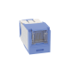 Conector Jack RJ45 Estilo TG con Ventana, Mini-Com, Categoría 6A, de 8 Posiciones y 8 Cables, Color Azul