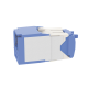 Conector Jack RJ45 Estilo TG con Ventana, Mini-Com, Categoría 6A, de 8 Posiciones y 8 Cables, Color Azul