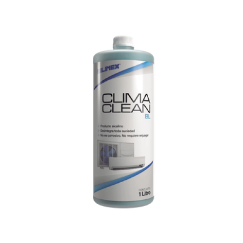 CLIMA CLEAN BL Limpiador a Base Ácida que Garantiza una Limpieza Profunda y Profesional en Serpentines de Minisplits, Mejorando su Eficiencia y Prolongando su Vida Útil