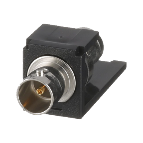 Módulo Acoplador Coaxial Tipo BNC, Mini-Com, de 75 Ohms, Color Negro